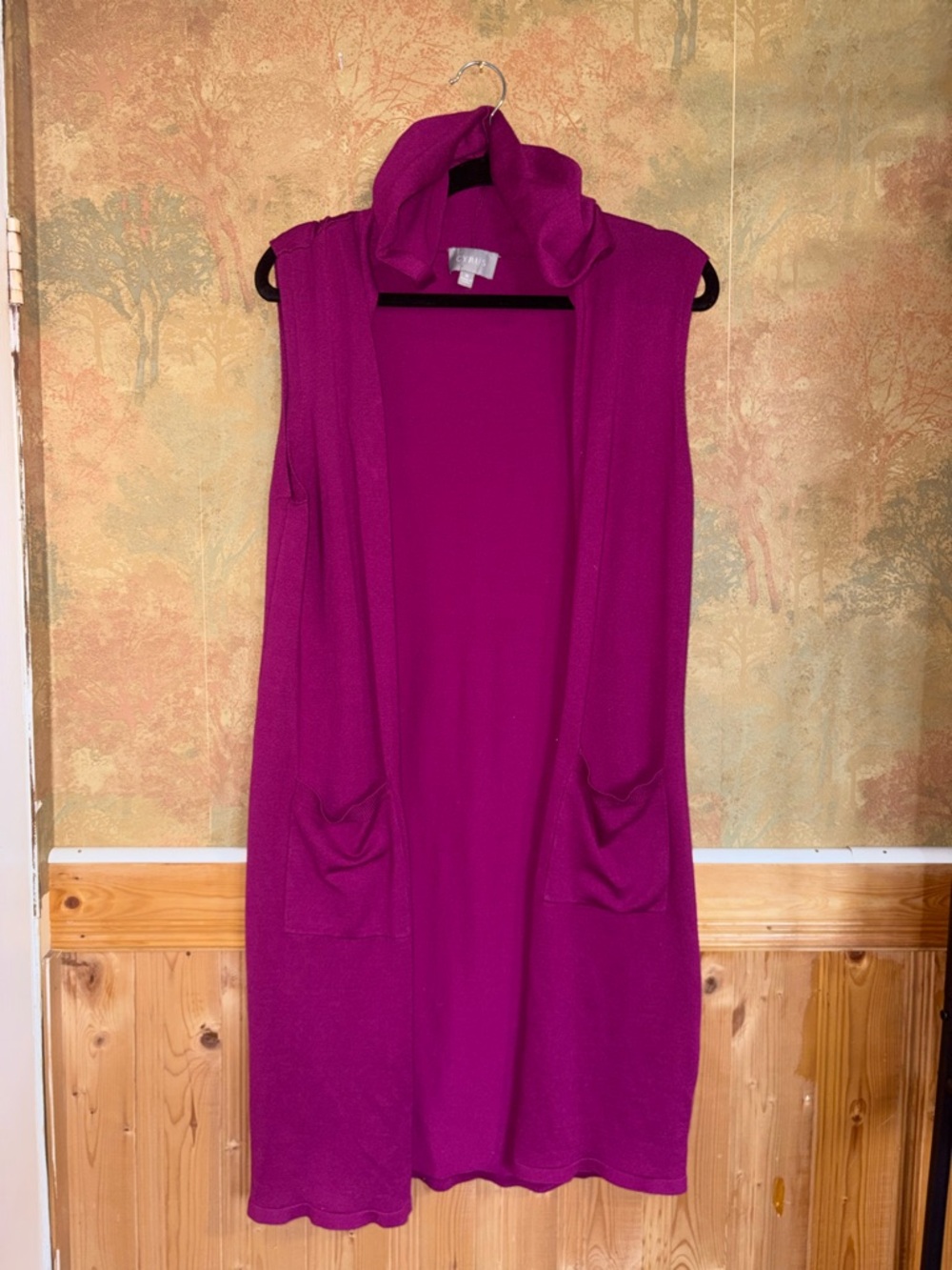 Cyrus ~ Fuchsia Hooded Vest